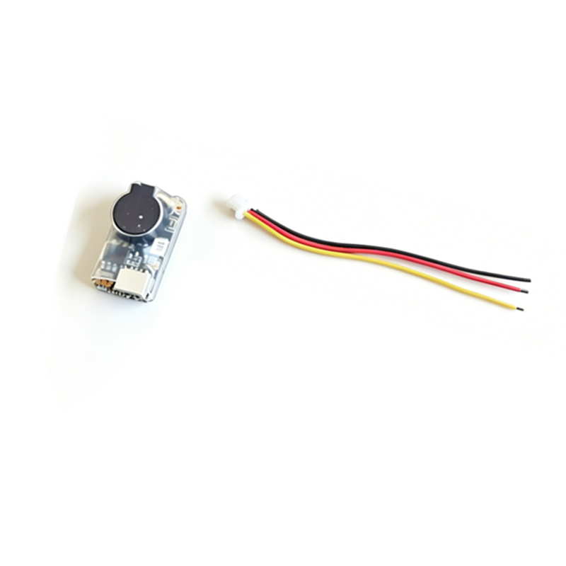 Drone Buzzer - HGLRC製コンパクトSoter BBアラームブザー、3.6g 22×12×12mm、FPVドローン紛失時の主電源オフ後の自動アラーム