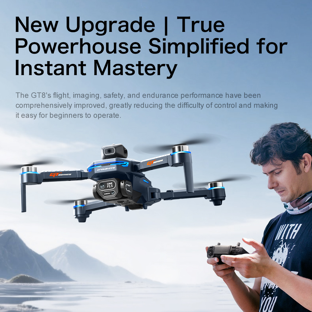 オリジナルGT8ドローン 8Kプロフェッショナルデュアルカメ - Drone Camera のレビューと価格