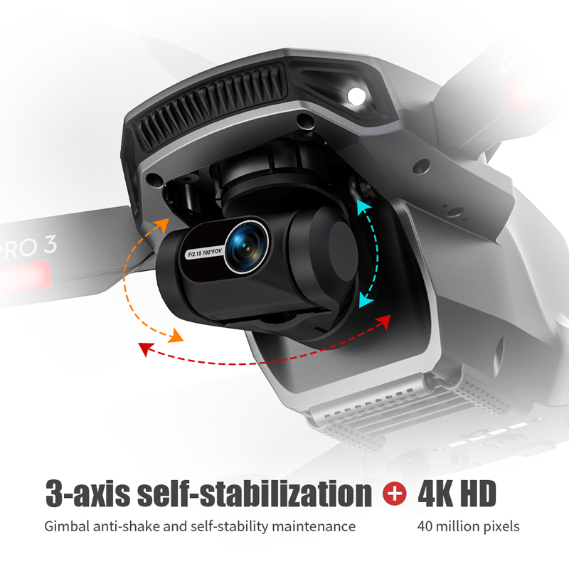 ドローンL106pro 3,4K 5g,wifi,fpv,折 - Drone Gimbal のレビューと価格