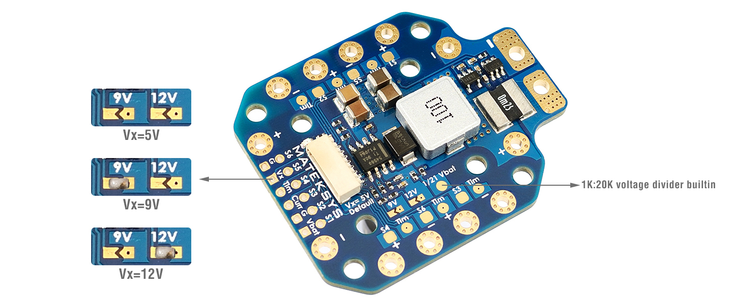 オイケ電源分配ボード Mateksys PDB HEX 12 - Drone Power Distribution Board のレビューと価格
