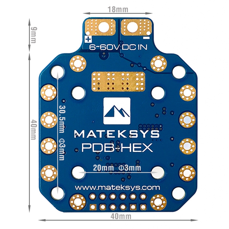 オイケ電源分配ボード Mateksys PDB HEX 12 - Drone Power Distribution Board のレビューと価格